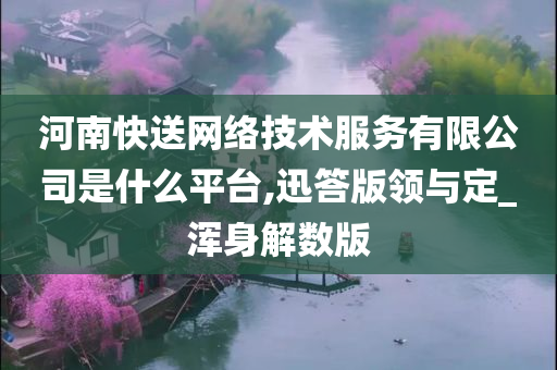 河南快送网络技术服务有限公司是什么平台,迅答版领与定_浑身解数版