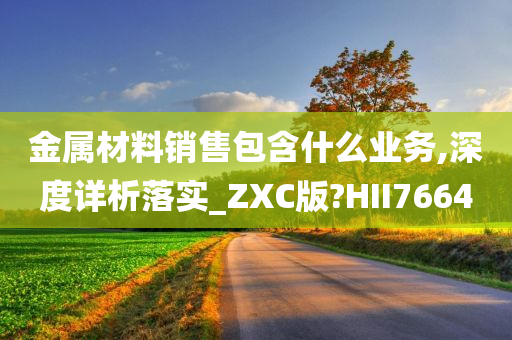 金属材料销售包含什么业务,深度详析落实_ZXC版?HII7664