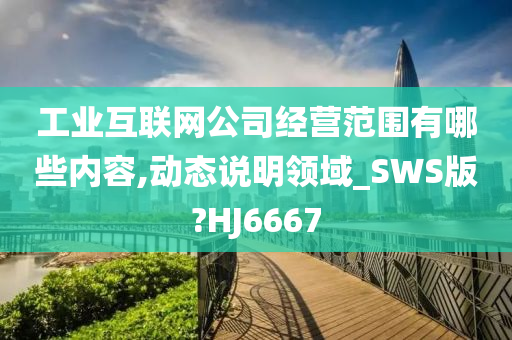 工业互联网公司经营范围有哪些内容,动态说明领域_SWS版?HJ6667