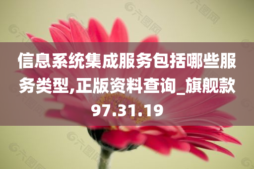 信息系统集成服务包括哪些服务类型,正版资料查询_旗舰款97.31.19