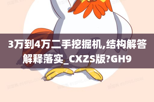 3万到4万二手挖掘机,结构解答解释落实_CXZS版?GH9