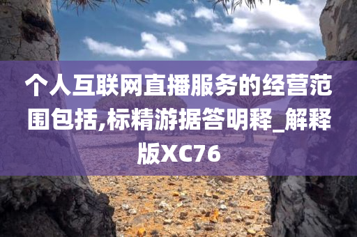 个人互联网直播服务的经营范围包括,标精游据答明释_解释版XC76