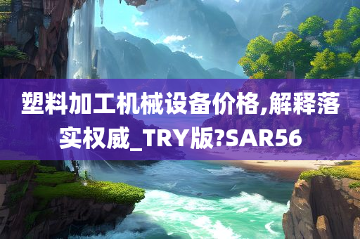 塑料加工机械设备价格,解释落实权威_TRY版?SAR56