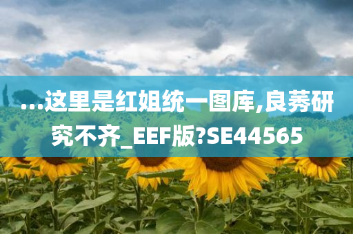 …这里是红姐统一图库,良莠研究不齐_EEF版?SE44565