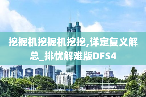 挖掘机挖掘机挖挖,详定复义解总_排忧解难版DFS4