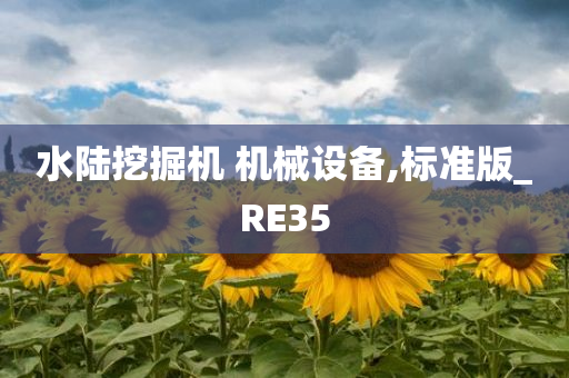 水陆挖掘机 机械设备,标准版_RE35