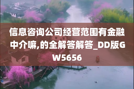 信息咨询公司经营范围有金融中介嘛,的全解答解答_DD版GW5656