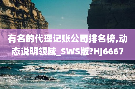 有名的代理记账公司排名榜,动态说明领域_SWS版?HJ6667