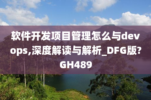 软件开发项目管理怎么与devops,深度解读与解析_DFG版?GH489