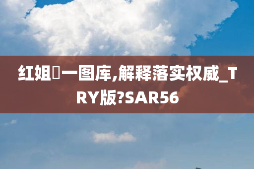 红姐統一图库,解释落实权威_TRY版?SAR56