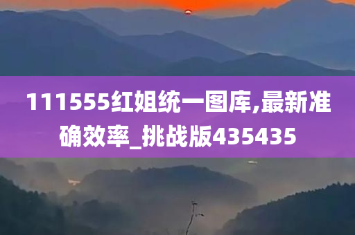 111555红姐统一图库,最新准确效率_挑战版435435