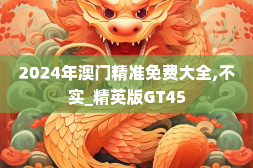 2024年澳门精准免费大全,不实_精英版GT45