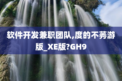 软件开发兼职团队,度的不莠游版_XE版?GH9