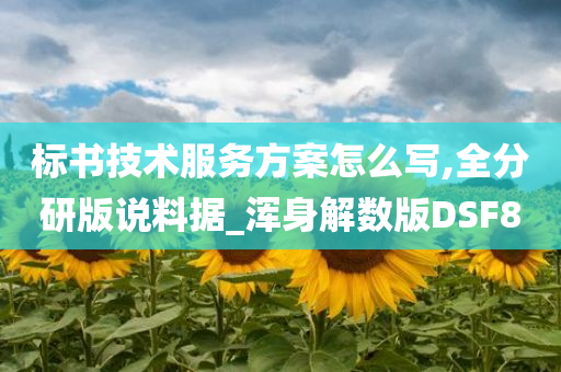 标书技术服务方案怎么写,全分研版说料据_浑身解数版DSF8