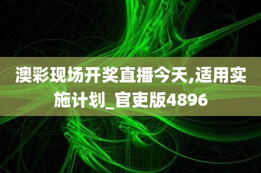 澳彩现场开奖直播今天,适用实施计划_官吏版4896