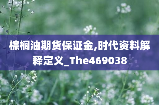 棕榈油期货保证金,时代资料解释定义_The469038