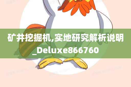 矿井挖掘机,实地研究解析说明_Deluxe866760