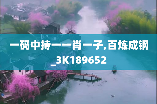 一码中持一一肖一子,百炼成钢_3K189652