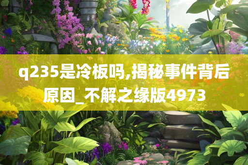 q235是冷板吗,揭秘事件背后原因_不解之缘版4973