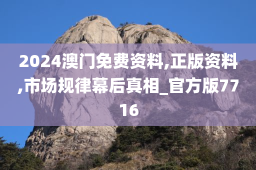 2024澳门免费资料,正版资料,市场规律幕后真相_官方版7716