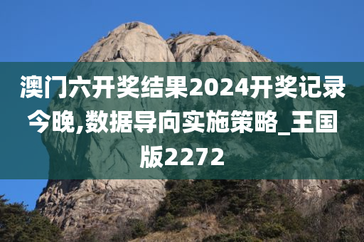 澳门六开奖结果2024开奖记录今晚,数据导向实施策略_王国版2272