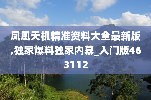 凤凰天机精准资料大全最新版,独家爆料独家内幕_入门版463112