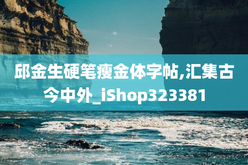 邱金生硬笔瘦金体字帖,汇集古今中外_iShop323381