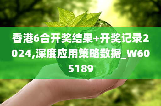 香港6合开奖结果+开奖记录2024,深度应用策略数据_W605189