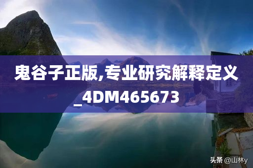 鬼谷子正版,专业研究解释定义_4DM465673