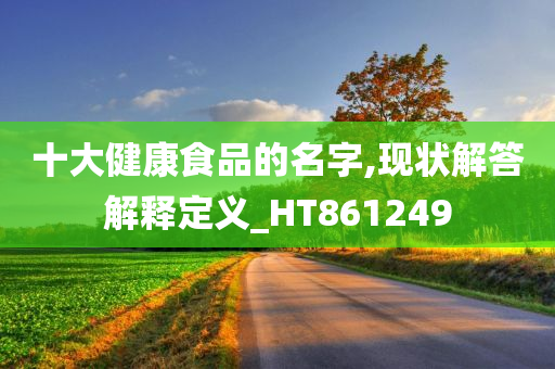 十大健康食品的名字,现状解答解释定义_HT861249