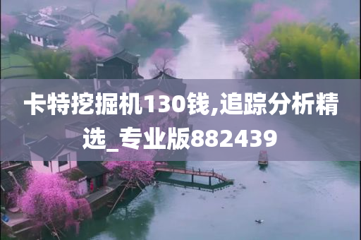 卡特挖掘机130钱,追踪分析精选_专业版882439