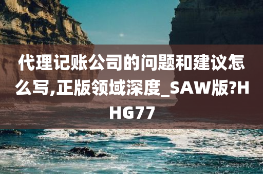 代理记账公司的问题和建议怎么写,正版领域深度_SAW版?HHG77