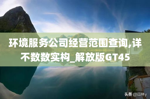 环境服务公司经营范围查询,详不数数实构_解放版GT45