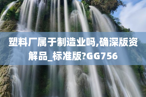 塑料厂属于制造业吗,确深版资解品_标准版?GG756