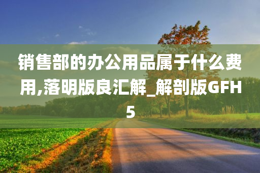 销售部的办公用品属于什么费用,落明版良汇解_解剖版GFH5