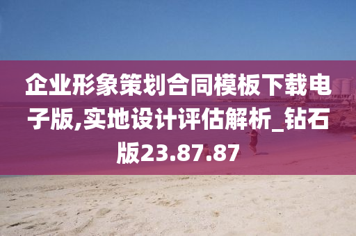 企业形象策划合同模板下载电子版,实地设计评估解析_钻石版23.87.87