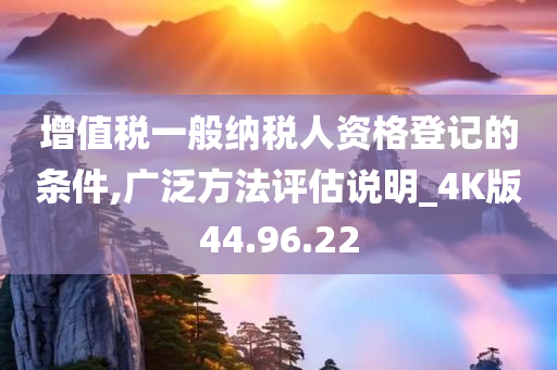 增值税一般纳税人资格登记的条件,广泛方法评估说明_4K版44.96.22