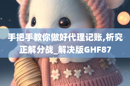 手把手教你做好代理记账,析究正解分战_解决版GHF87