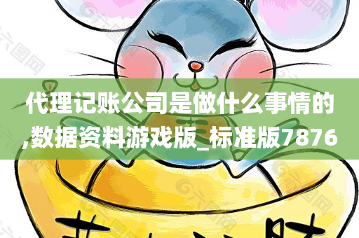 代理记账公司是做什么事情的,数据资料游戏版_标准版7876